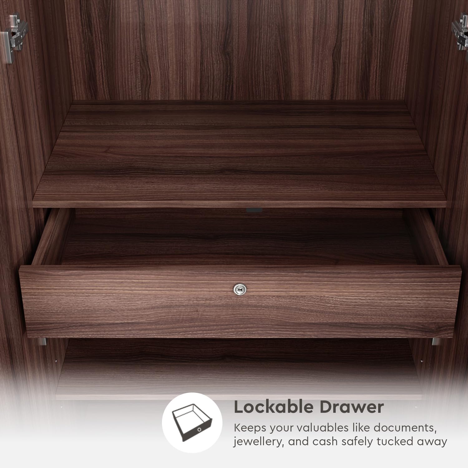 Divya Furniture 2 Door Wooden Wardrobe | Custom Sizes & Colours Available | Free Home Delivery & Demo | All Payments Accepted - Image 6