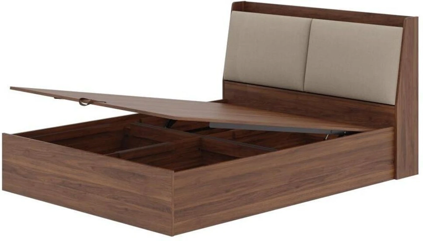 Divya Furniture Solid Wood Queen Size Hydraulic Storage Bed | Custom Colours & Wood Options | Free Home Delivery | All Payments Accepted - Image 2